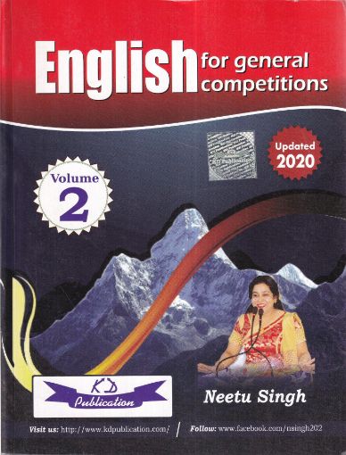 Picture of ENGLISH FOR GENERAL COMPETITION UPDATED 2020 VOLUME-II BY NEETU SINGH