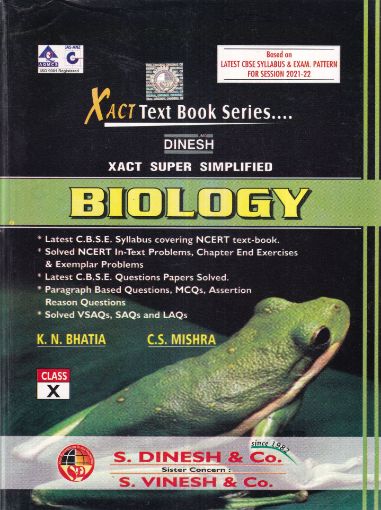 Picture of XACT TEXT BOO K SERIES SUPER SIMPLIFIED BIOLOGY BY N.N BHATA AND C.S MISHRA