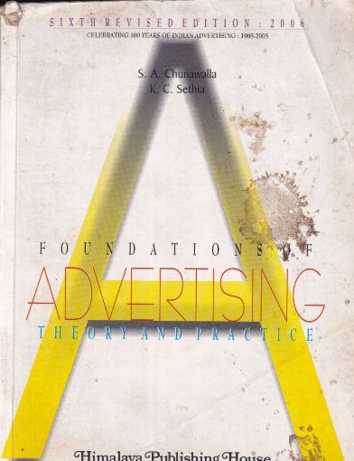 Picture of FOUNDATION FOR ADVERTISING(THEORY AND PRACTICES)
