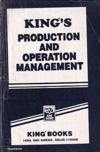 Picture of KINGS PRODUCTION AND OPERATION MANAGEMENT