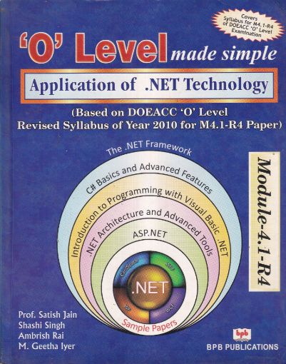 Picture of O LEVEL MADE SIMPLE APPLICATION OF NET TECHNOLOGY